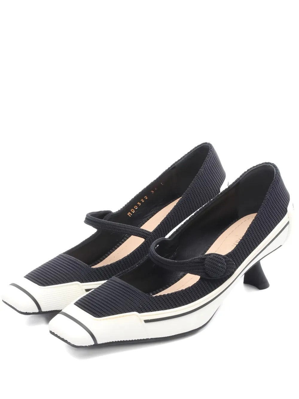 Christian Dior Pre-Owned 00's 45mm D-Motion Pumps | White | FARFETCH | Farfetch Global