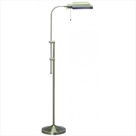 Cal Lighting BO-117FL-BS 100 W Pharmacy Floor Lamp With No Shades Brushed Steel Finish | Unbeatable Sale