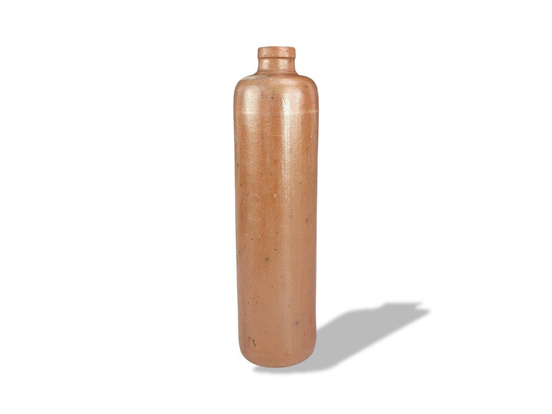 Vintage Old Salt Glazed Gin Bottle, Brown Clay Gin Bottle With Makers Mark, Rustic Style Bottle | Etsy (US)