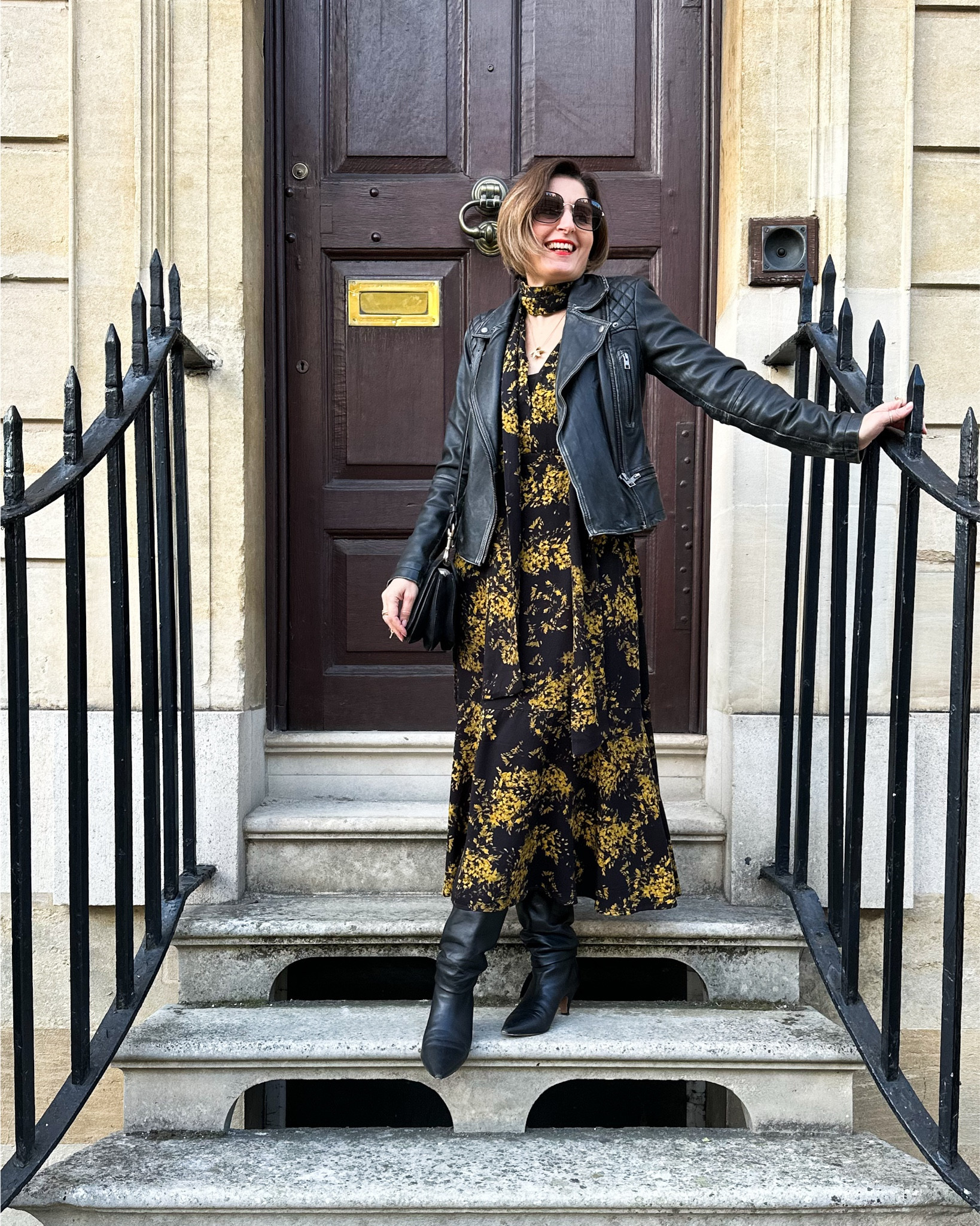 Love this dress - wearing the size 10 and the belt as a neck tie. It’s such a flattering shape & fit  

#LTKuk #LTKautumn #LTKdatenight