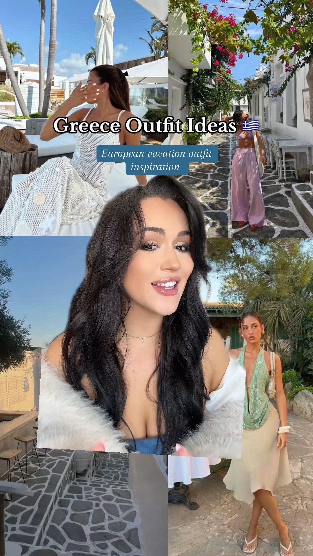 Greece outfit idea ideas 🇬🇷 European vacation outfit inspiration