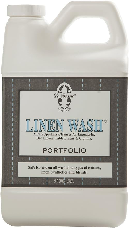 Le Blanc® Portfolio Linen Wash® – Luxury Laundry Cleanser for Bed & Table Linens- 64 oz. (1 p... | Amazon (US)