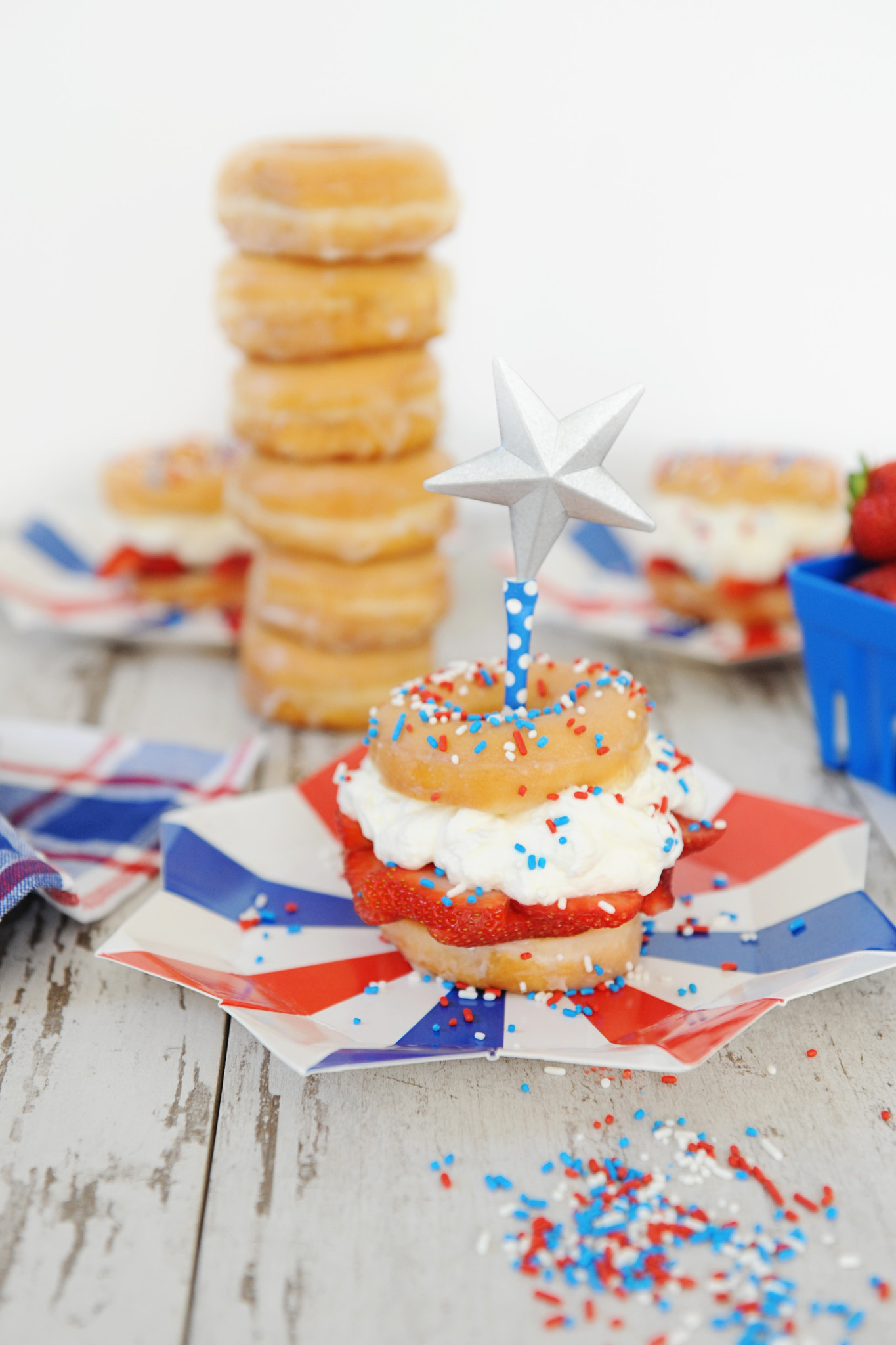 The cutest and easiest Memorial Day Dessert. Red, White and Blue no-bake Donut strawberry shortcake. Add some cute plates and sprinkles and you're all set to party!

4th of July | Patriotic | Party Ideas | Red, White & Blue | Entertaining | Hosting | Paper Plates | Berry Baskets | Sprinkles | Amazon | Prime | Amazon Home

 

 #LTKSeasonal #LTKHome #LTKSaleAlert