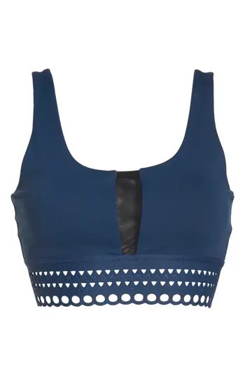 Women's Zella Double Take Scoop Sports Bra, Size X-Large - Blue | Nordstrom