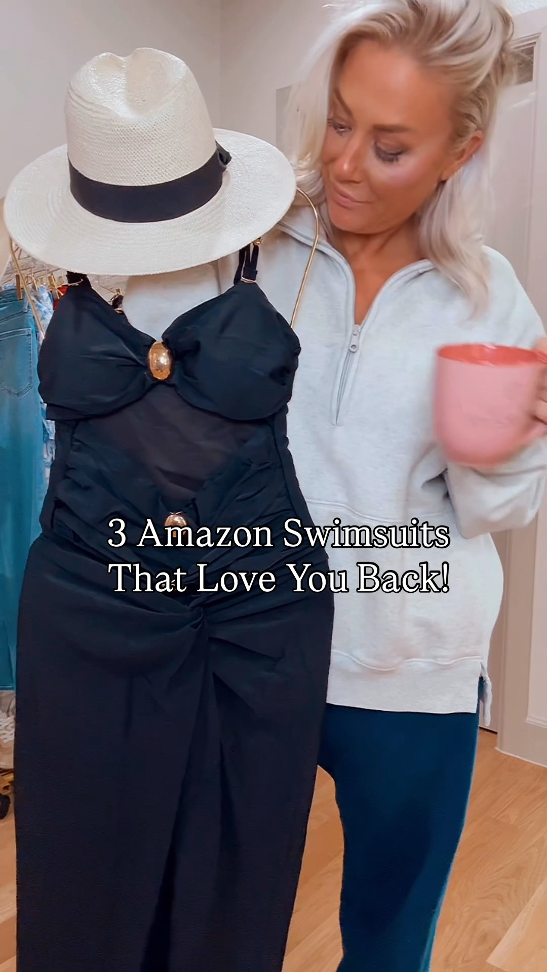 Three Amazon swimsuits I highly recommend for every body type!!! 
Wearing size medium in all 