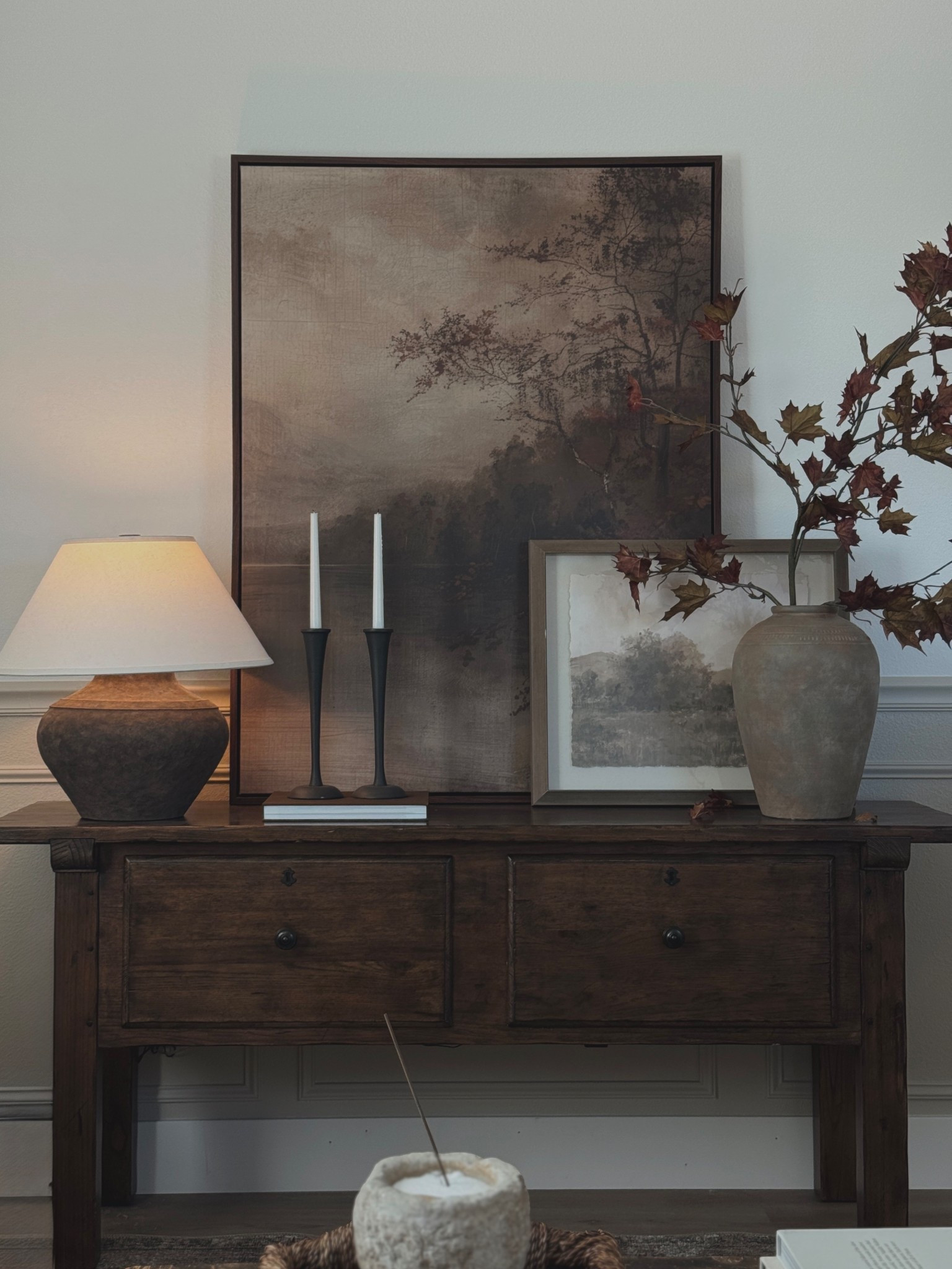 Candlesticks: HomeGoods
Small Art: Hobby Lobby