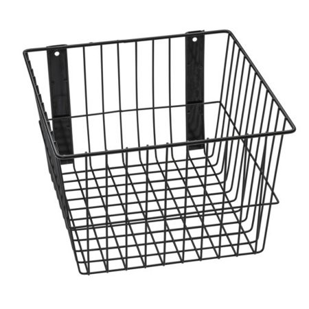 Rack Em 9089-B Mount Anywhere Black Wire Basket 24 x6 x8 Provides Versatile Storage All Of Your outd | Walmart (US)