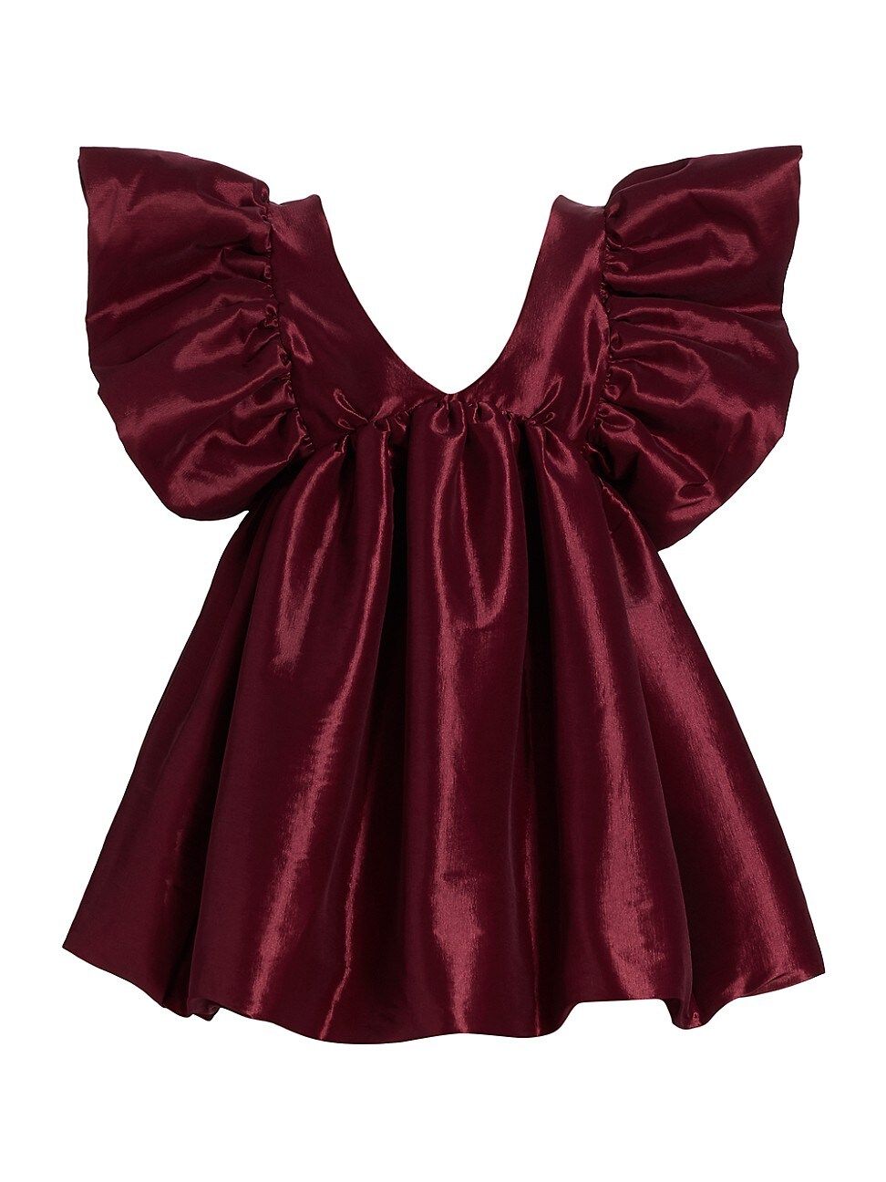 Women's Adri Taffeta Mini Dress - Wine Taffeta - Size XS | Saks Fifth Avenue