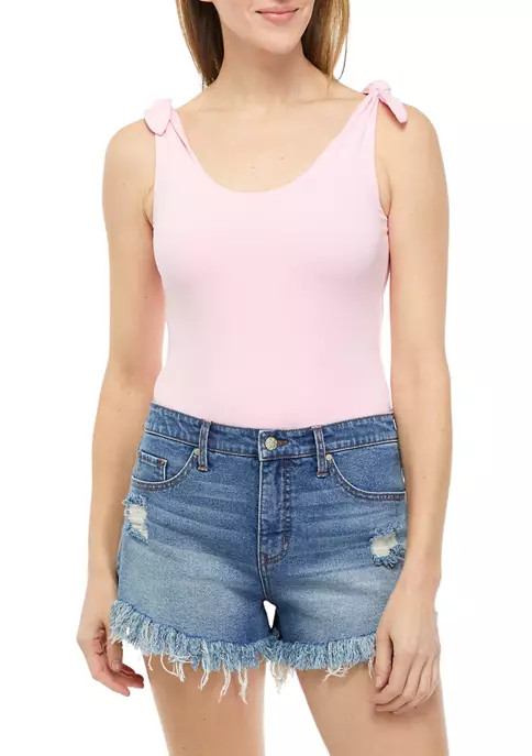 Junior's Tie Strap Tank Bodysuit | Belk