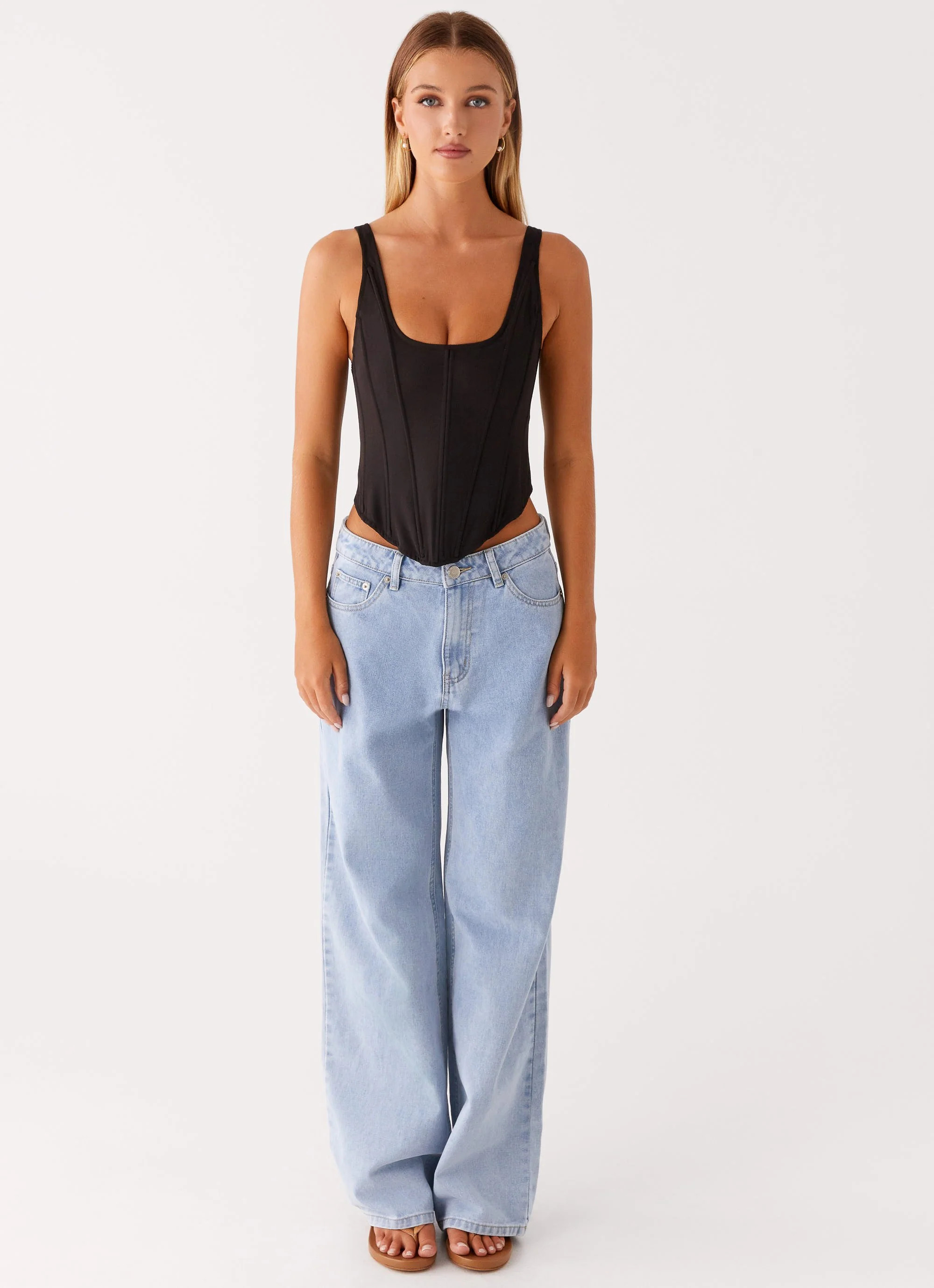 Narelle Corset Top - Black | Peppermayo (Global)