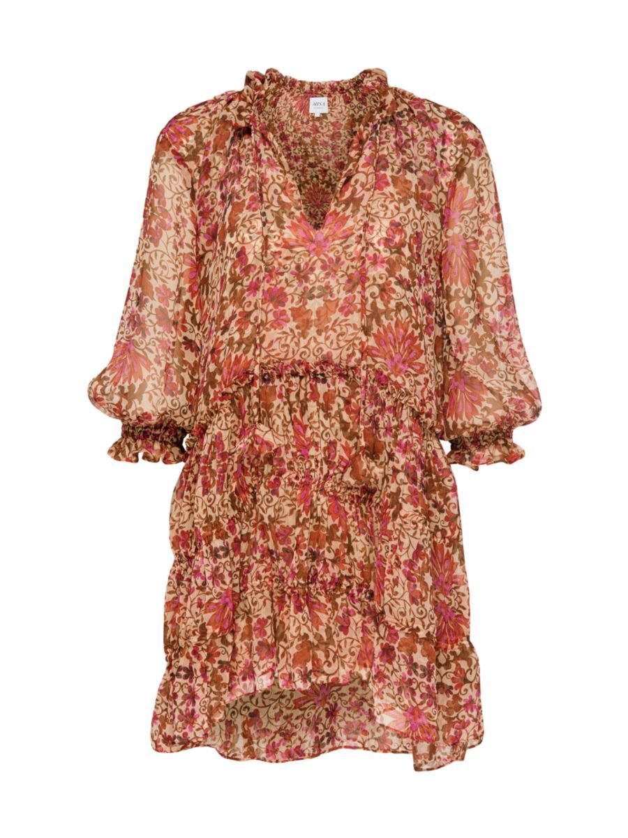 MISA Los Angeles Ilanit Floral Mini Dress | Saks Fifth Avenue