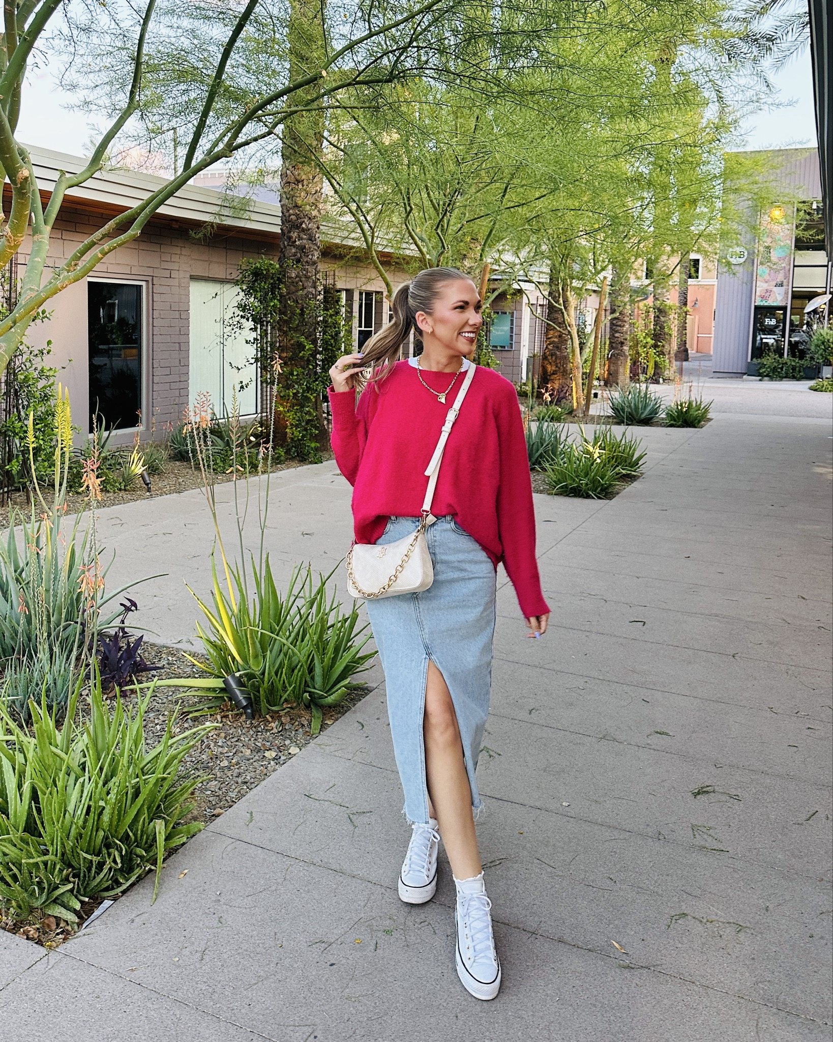 Spring outfit for Scottsdale 🌸

Shopping outfit 
Converse
Denim skirt 
Spring outfit 
Ootd 
Moreewithmo

#LTKFindsUnder50 #LTKStyleTip #LTKSaleAlert