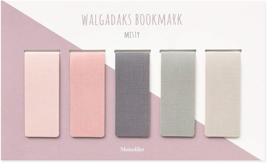 Monolike Magnetic Bookmarks Misty, Set of 5 | Amazon (US)