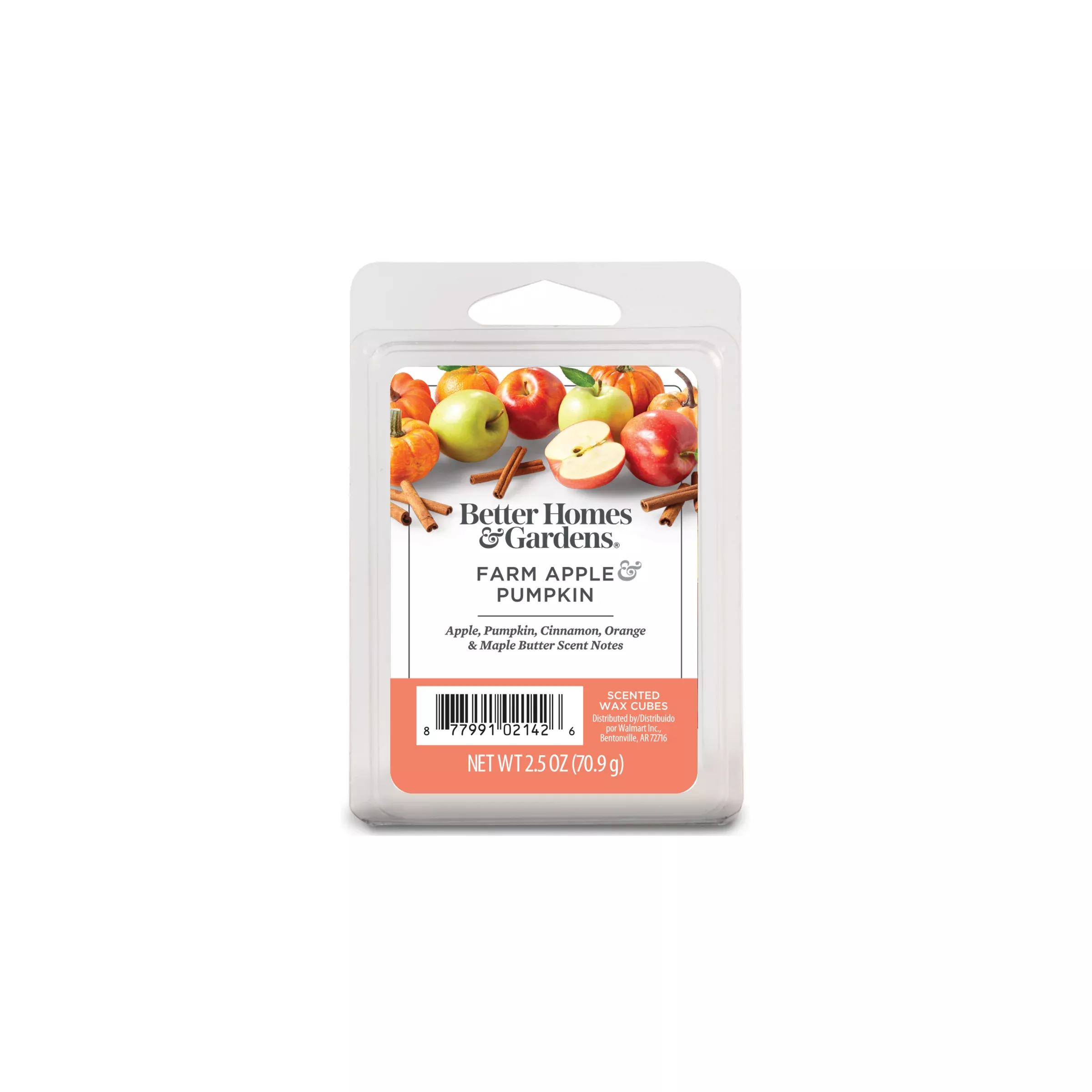 Sliced Apple Cinnamon Scented Wax Melts, Better Homes & Gardens