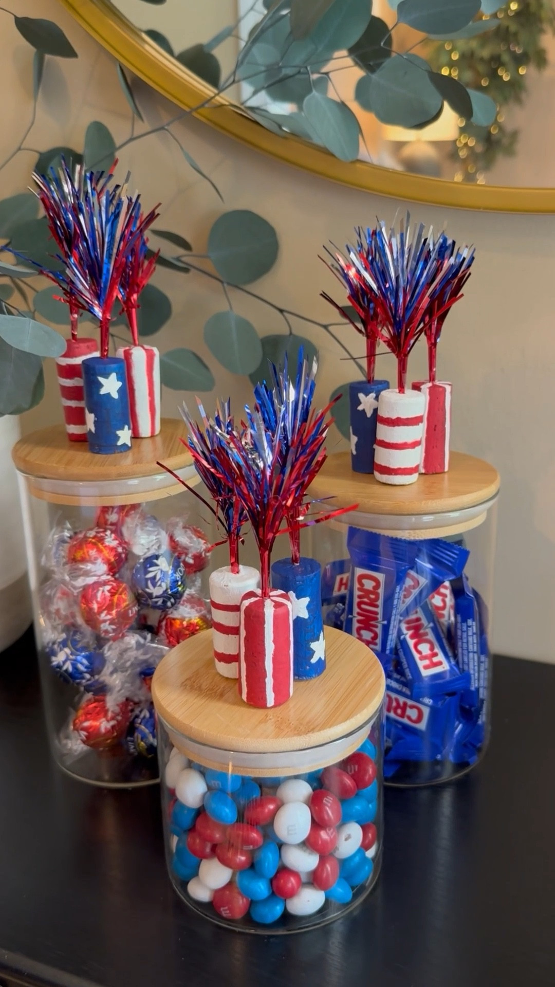 Patriotic candy jars DIY 🥰💙

#LTKHome #LTKSeasonal #LTKfoodie