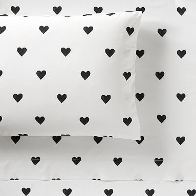 The Emily & Meritt Heart Sheet Set | Pottery Barn Teen