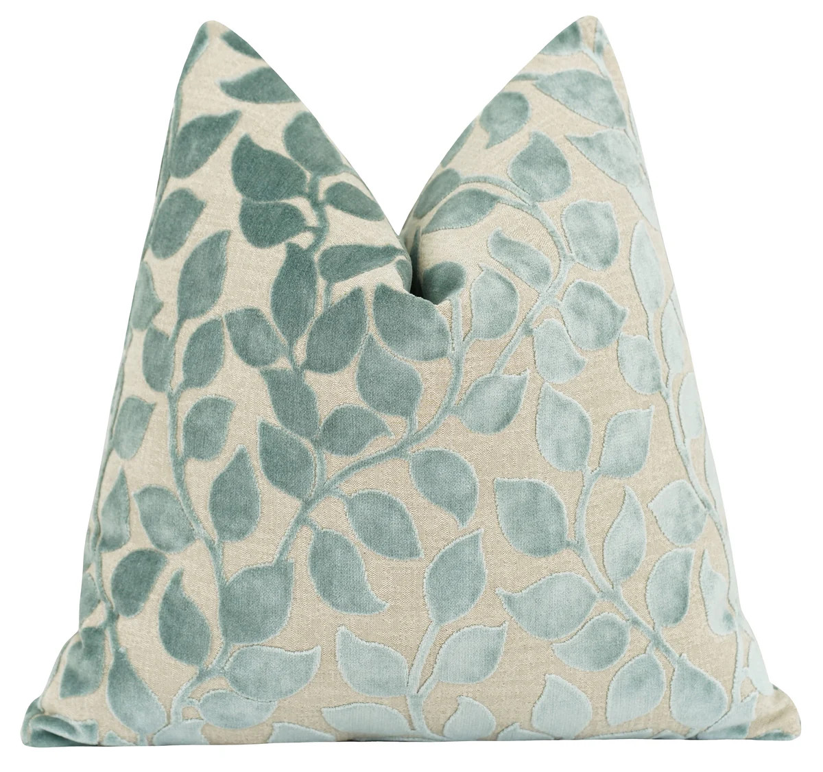 Charlotte Lagoon Vine Cut Velvet Pillow | Land of Pillows
