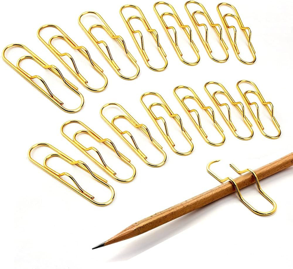 Amazon.com : 12Pcs Metal Pencil Clip Notebook Inserts Paper Clip Pen Clip Pen Holder Clips Bookma... | Amazon (US)