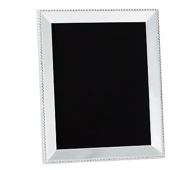 Beaded Silver-Plated Picture Frame, 8 x 10"" | Pottery Barn (US)