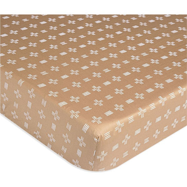 Crib Sheet (Copper Dash), Kendi - Crane Baby Sheets | Maisonette | Maisonette