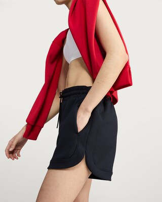 F&F Active Seam Detail Drawstring Waist Shorts in Navy | Tesco F&F