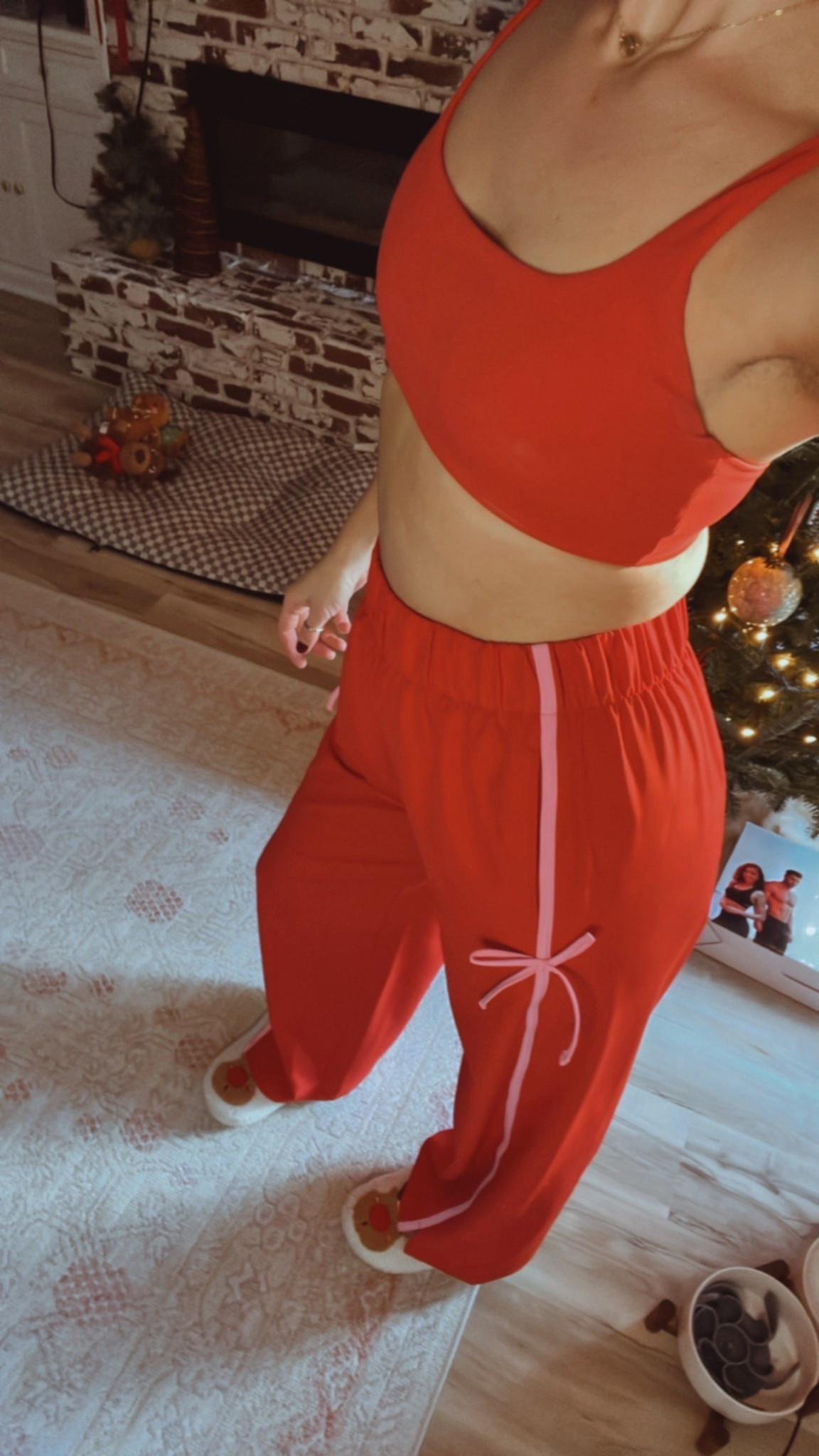 Red athletic pants 

#LTKTall #LTKSeasonal #LTKFindsUnder50