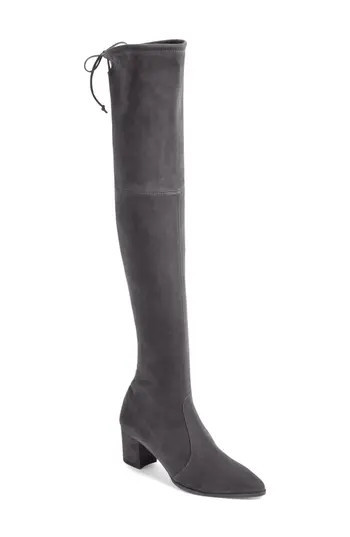 Women's Stuart Weitzman Thighland Over The Knee Boot, Size 7.5 M - Grey | Nordstrom