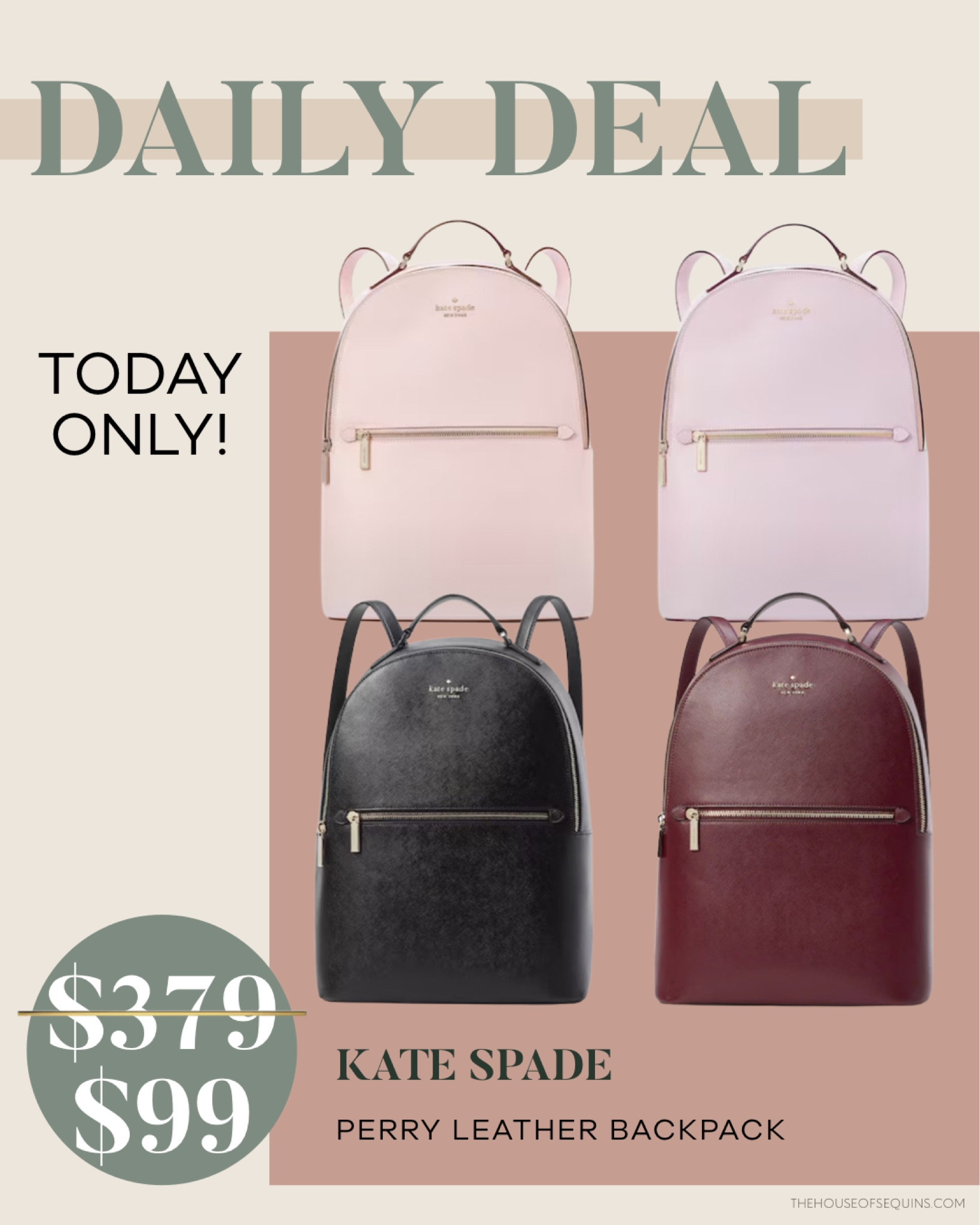 Kate spade discount perry leather backpack