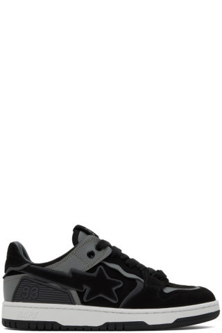 Black & Gray Sk8 Sta #6 M2 Sneakers | SSENSE