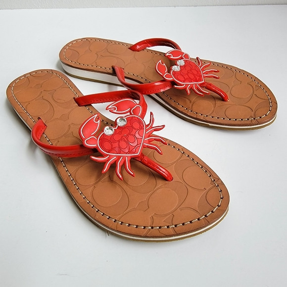 NEW Coach Marina Crab Sandals | Poshmark
