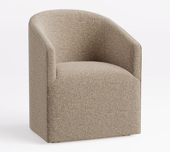 Baldwin Upholstered Barrel Back Dining Chair | Pottery Barn (US)