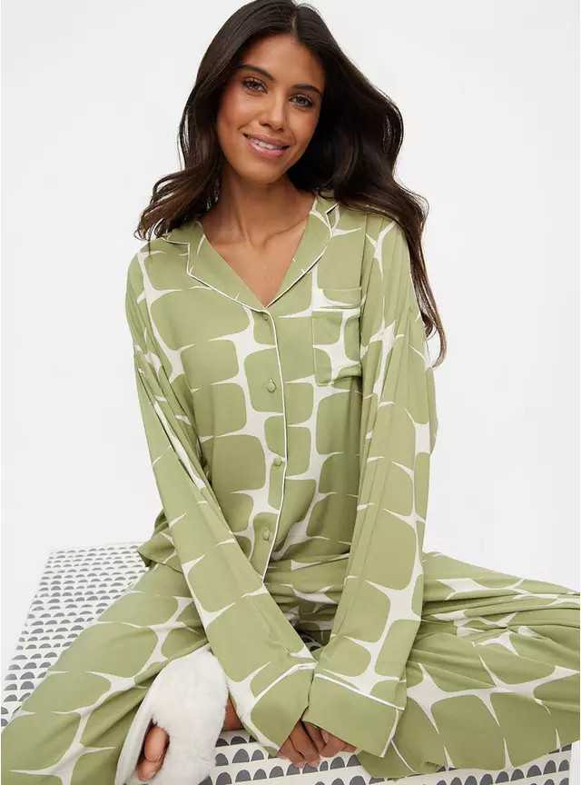 Buy Tu X Scion Lohko Green Traditional Pyjamas 18 | Pyjamas | Tu | Tu Clothing
