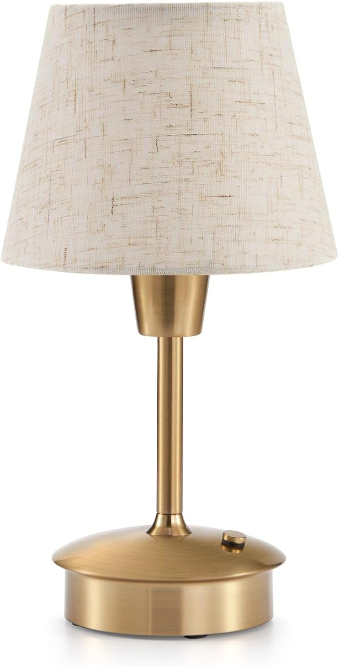 Small Cordless Table Lamp for Restaurant Dining Table, 5200mAh Rechargeable Battery Operated Lamp... | Amazon (US)
