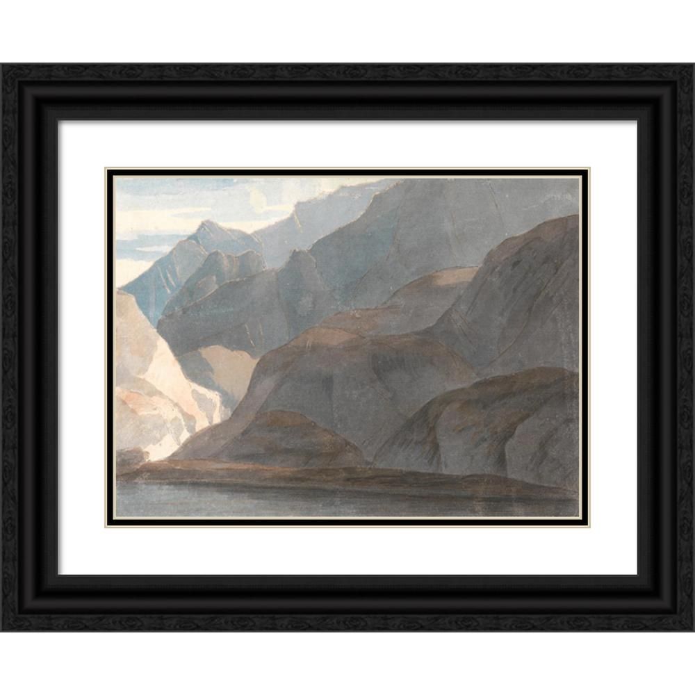 Francis Towne 24x19 Black Ornate Framed Double Matted Museum Art Print Titled: On the Lake of Com... | Walmart (US)