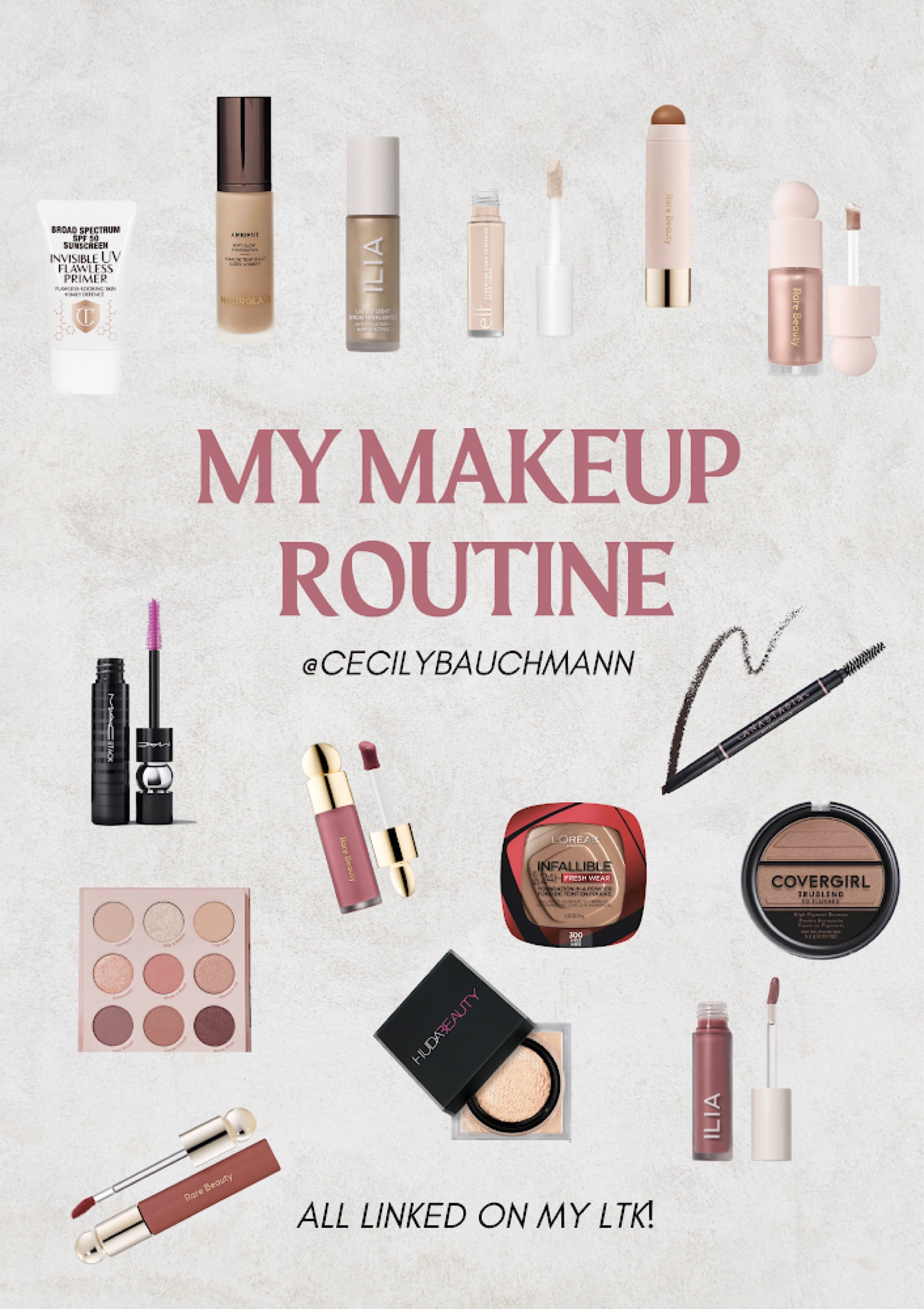 My current makeup lineup🥰🥰🫶🏼🫶🏼 

#LTKunder100 #LTKbeauty #LTKFind