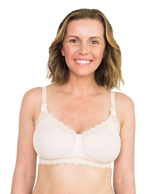 Simple Wishes SuperMom All-in-One Nursing and Pumping Bra, Patent Pending, Blush, 34C | Amazon (US)