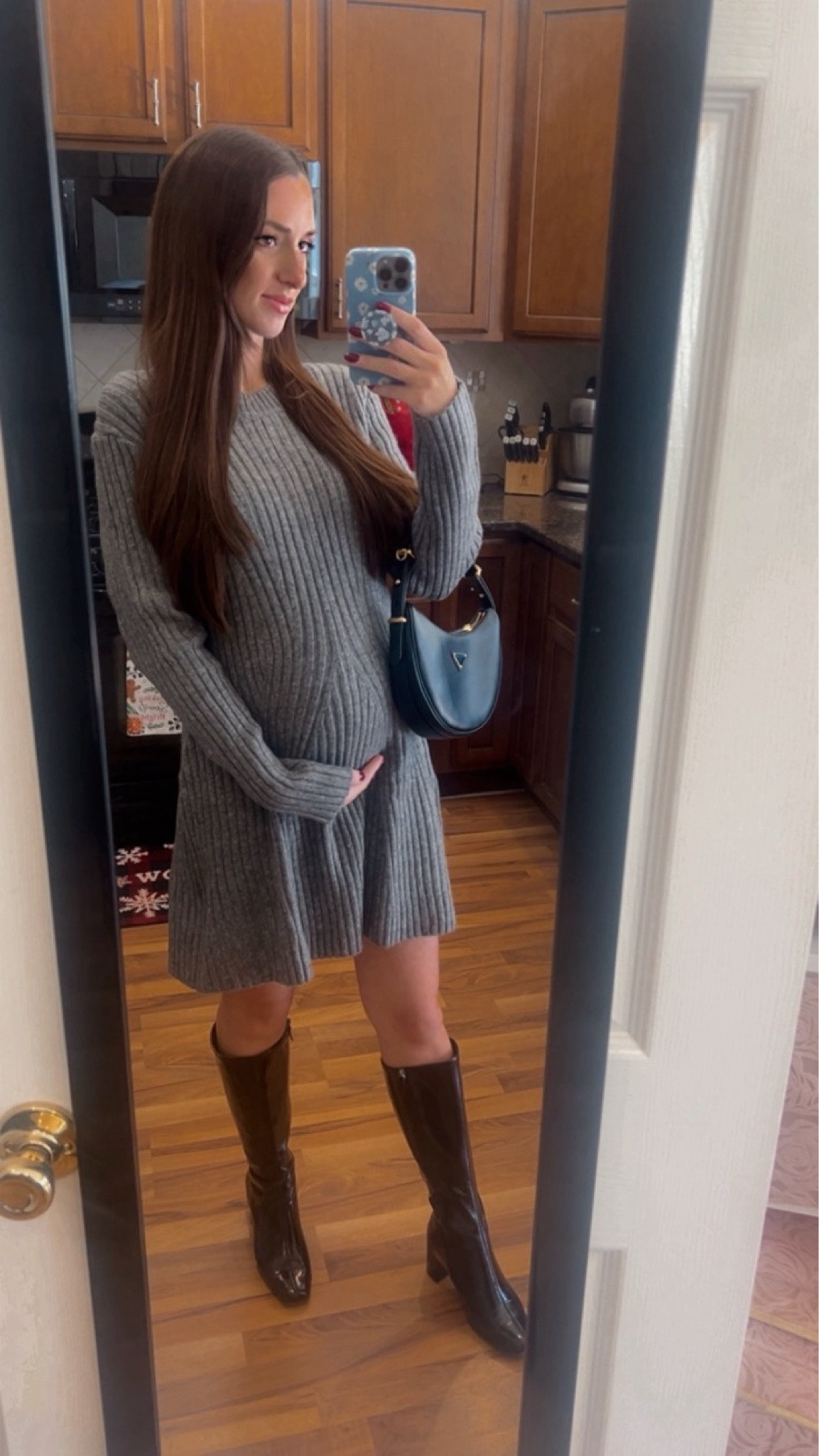 Another great dress for your pregnancy 🤰🏻 This isn’t a maternity dress but I just sized up! Mine is a little big on me (ordered a size large) and i’m 7 months pregnant, so if you want it more tight fitting I would only go one size up because it’s a loose fit! 

#LTKBump #LTKFindsUnder50 #LTKStyleTip