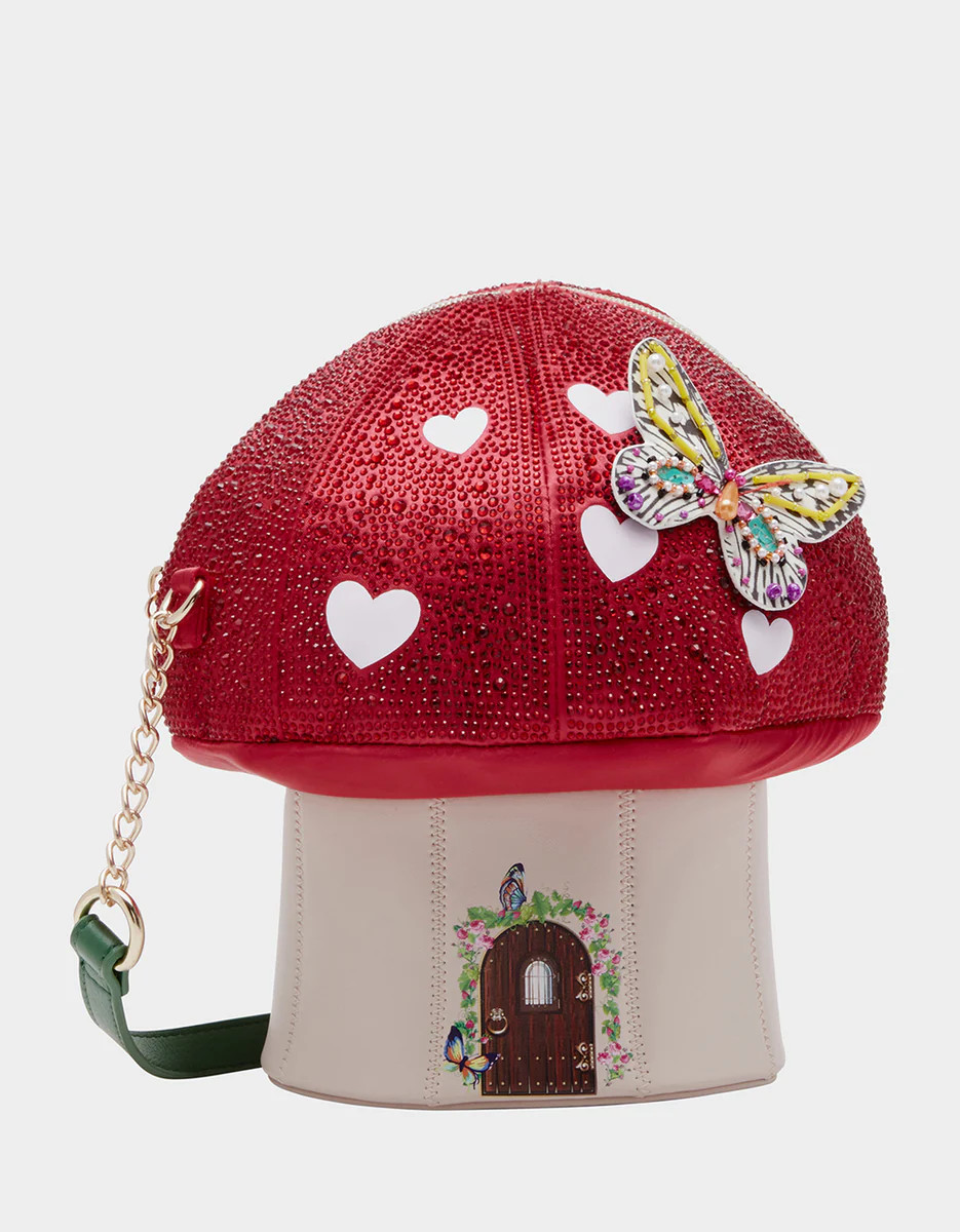 KITSCH MUSH LOVE CROSSBODY RED | Betsey Johnson