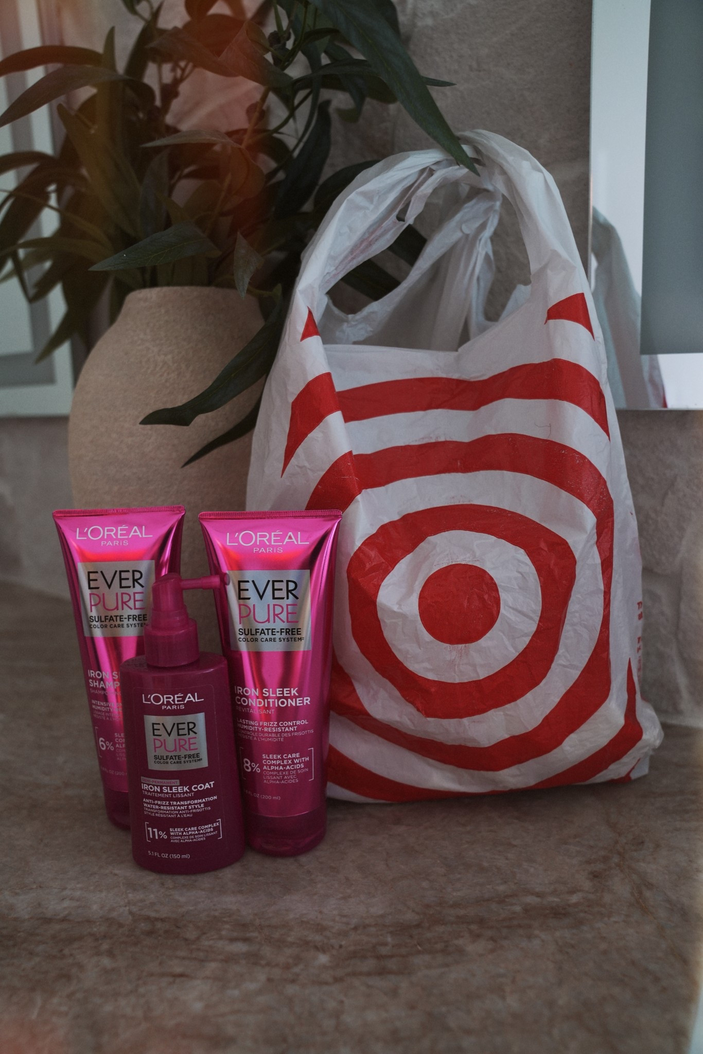 #ad My go-to hair care line for the past month from @Target  @lorealparis // Great for salon sleek, frizz free hair! 

#TargetPartner #Target #LOrealParisPartner​ #LOrealParisHairCare #EverPureIronSleek 
