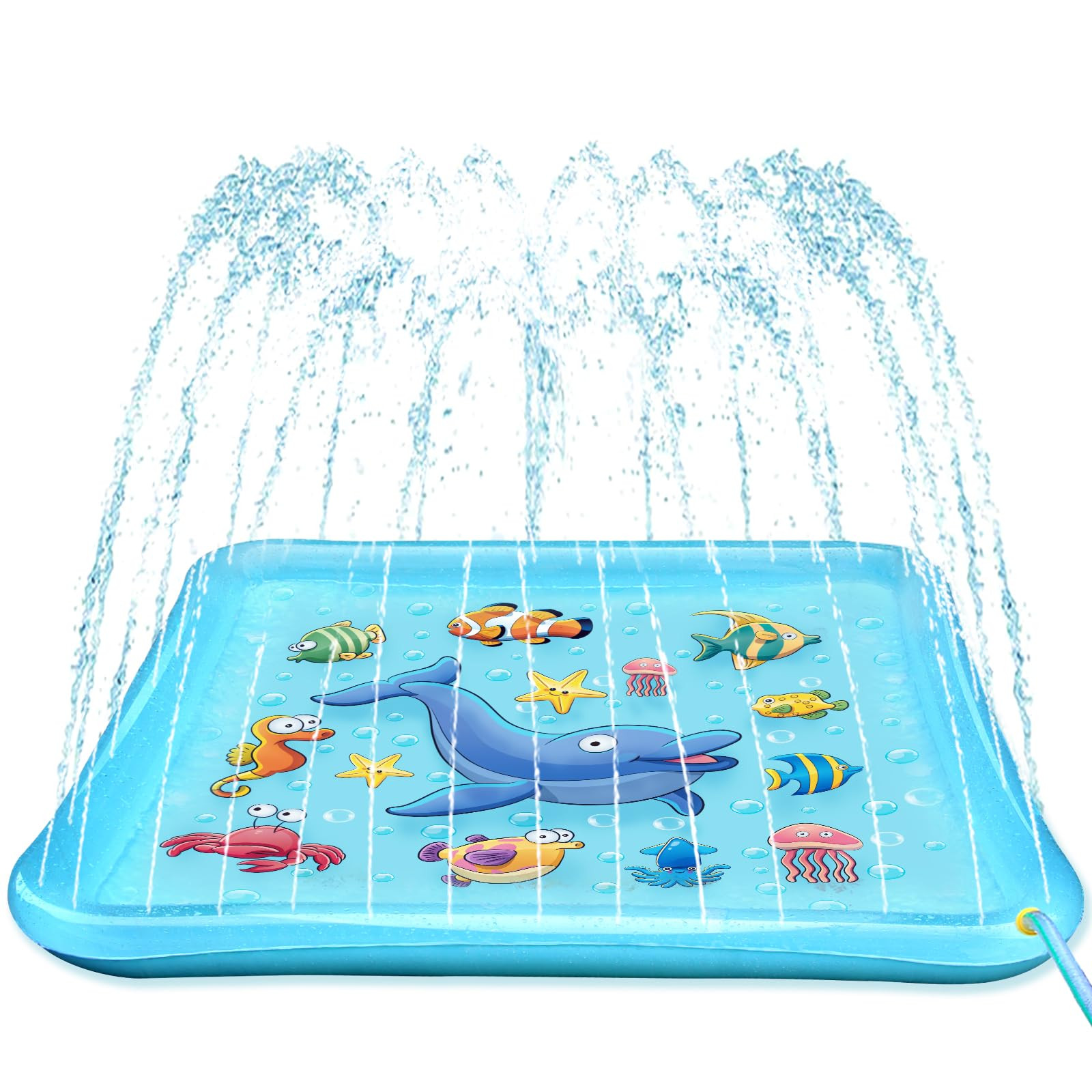 Growsland Splash Pad for Toddlers, Outdoor Sprinkler for Kids, 67" Summer Water Toys Inflatable W... | Amazon (US)