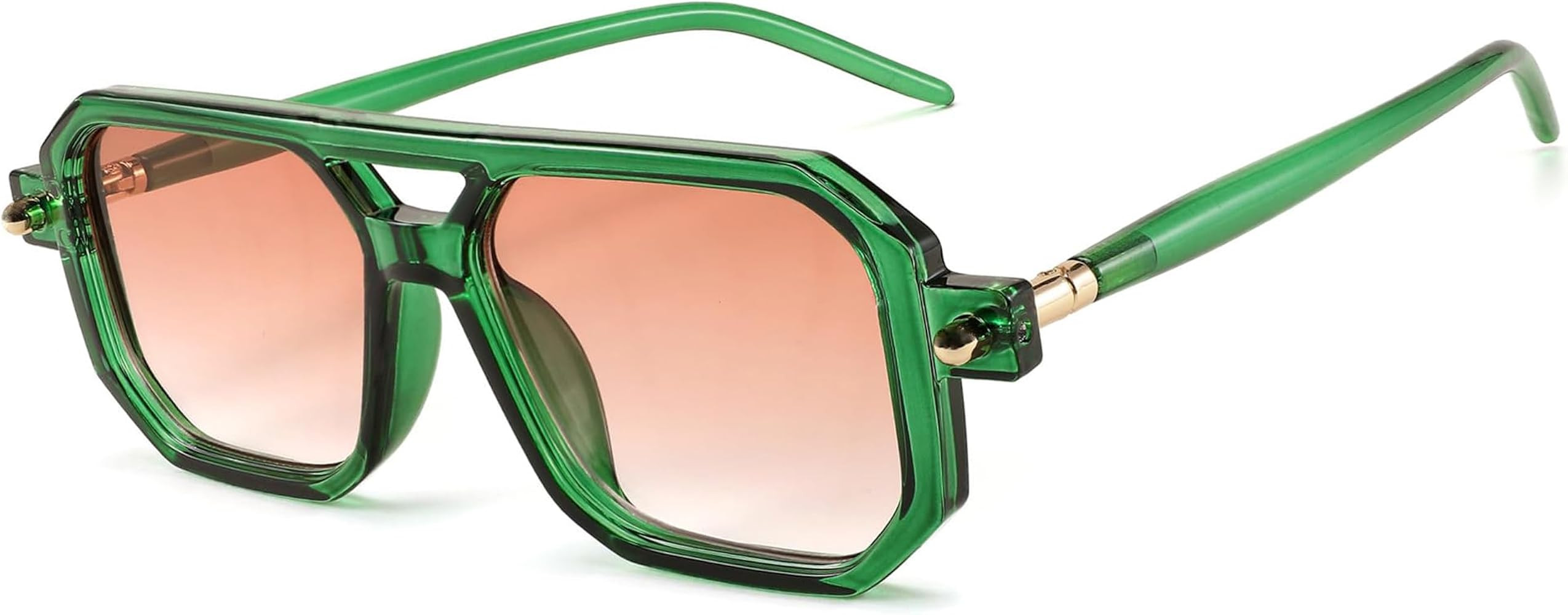 BUTABY Retro Square 70s Flat Aviator Sunglasses Women Men Vintage Trendy Plastic Frame Sun Glasse... | Amazon (US)