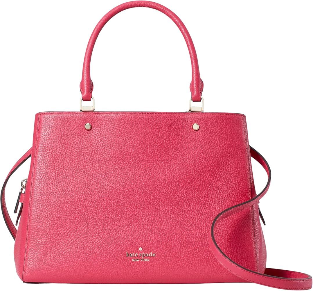 Kate Spade Leila Medium Triple Compartment Satchel Crossbody Bag Purse Handbag | Amazon (US)