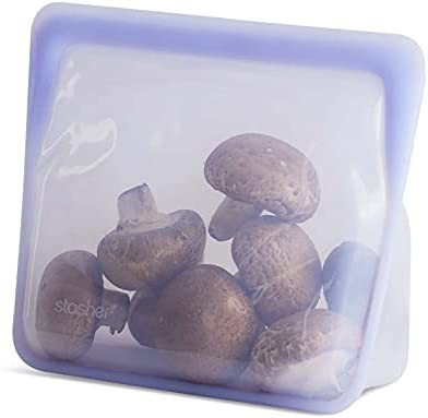 Stasher Silicone Reusable Storage Bag, Stand-Up Mid (Lavender) | Food Meal Prep Storage Container... | Amazon (US)