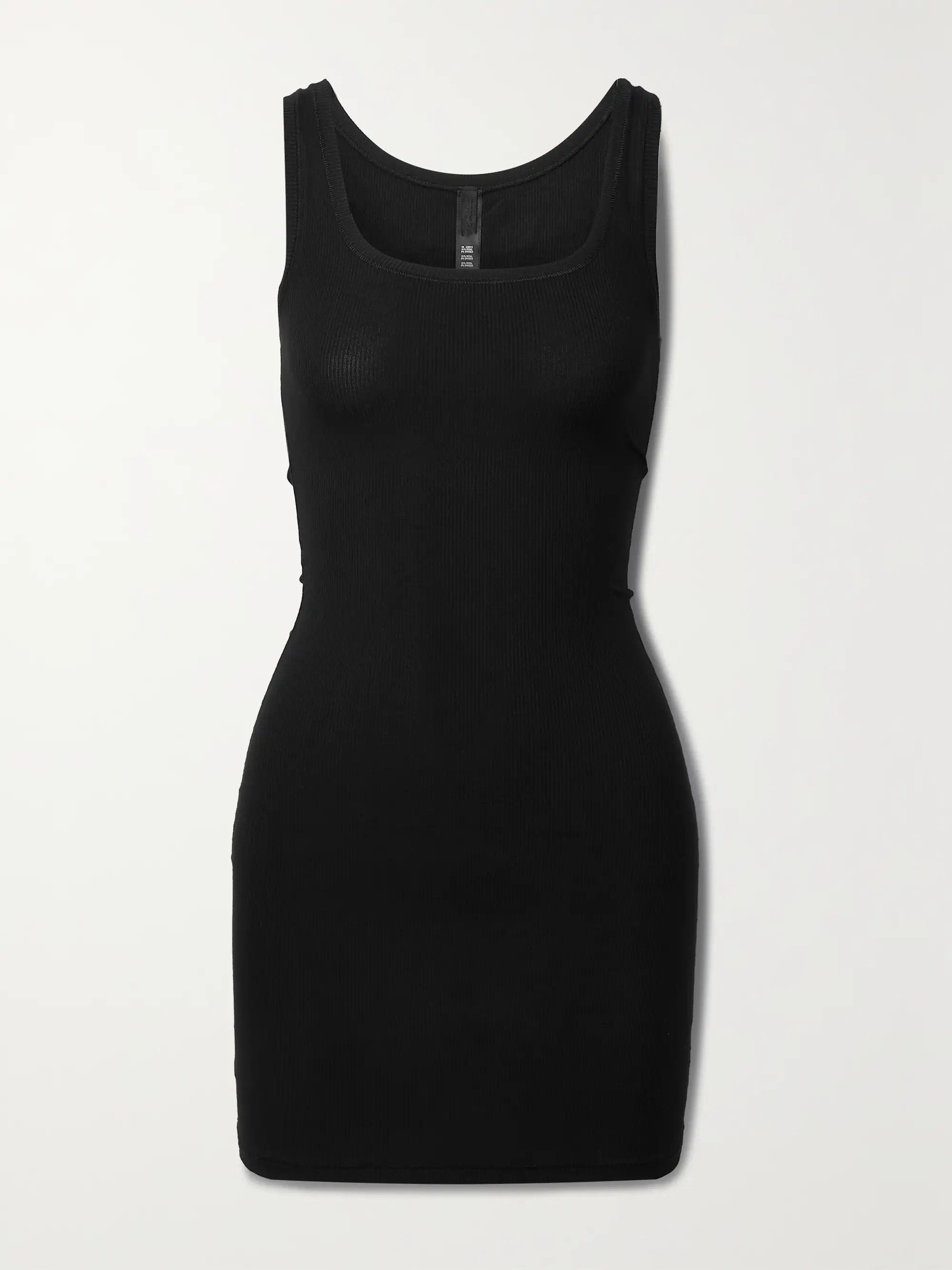 Soft Lounge ribbed stretch-modal mini dress- Onyx | NET-A-PORTER (UK & EU)