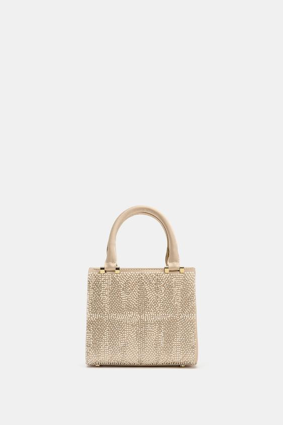SATIN EFFECT PEARL BAG | Zara US