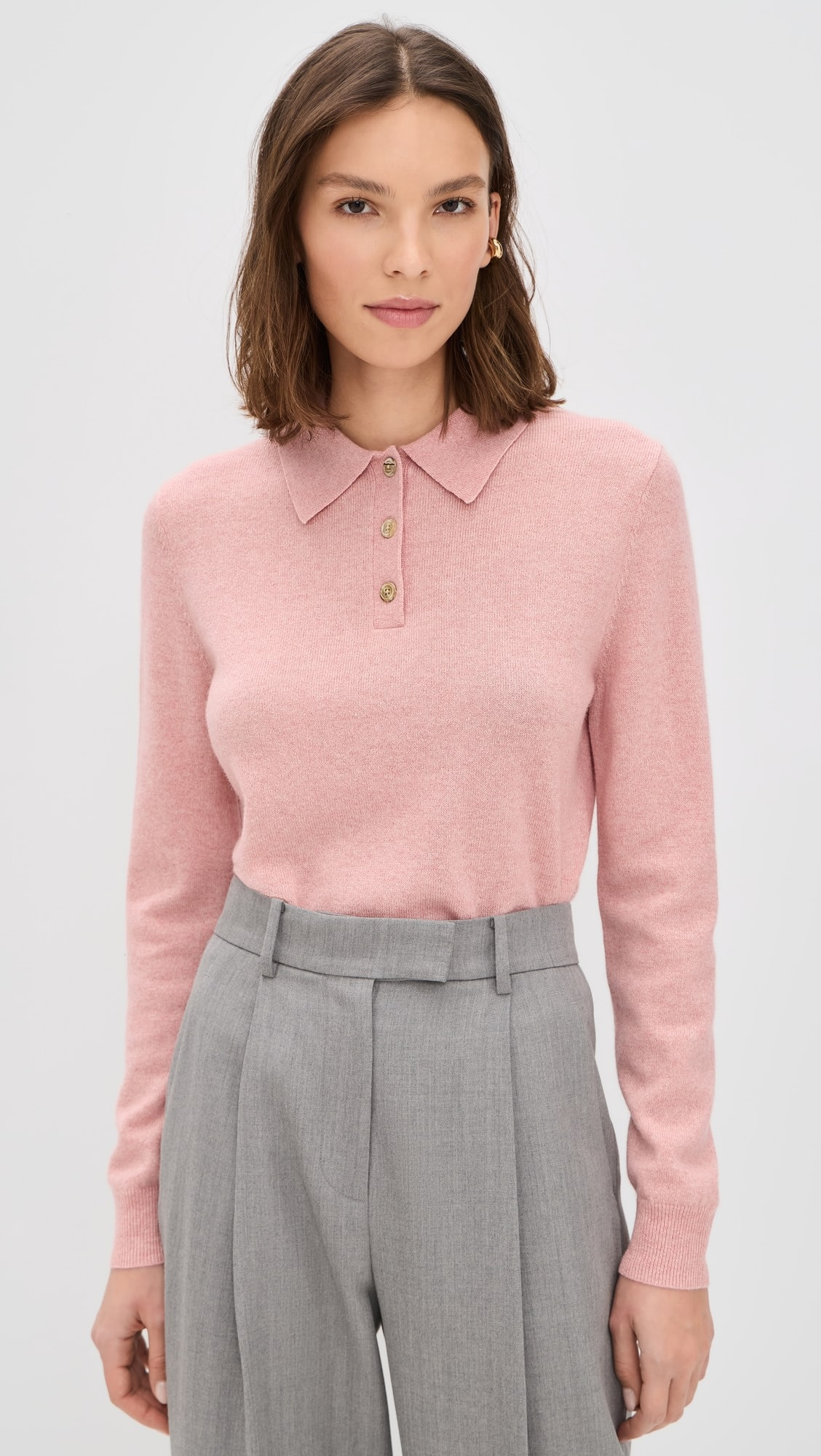 Cashmere Long Sleeve Polo | Shopbop