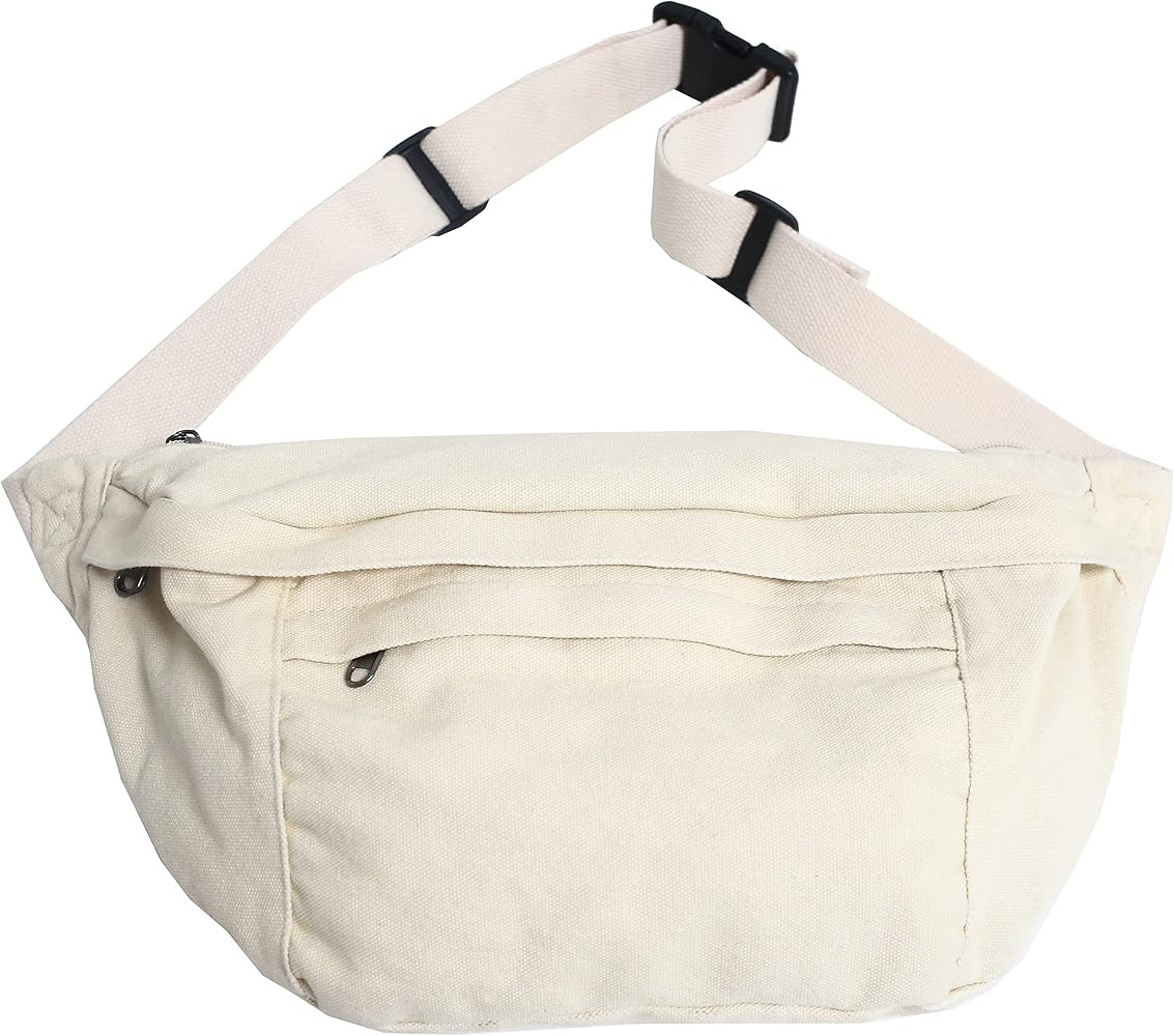 Crossbody Bag Fanny Pack for Women Men, Waist Pack Large Chest Bag with Adjustable Strap for Work... | Amazon (US)