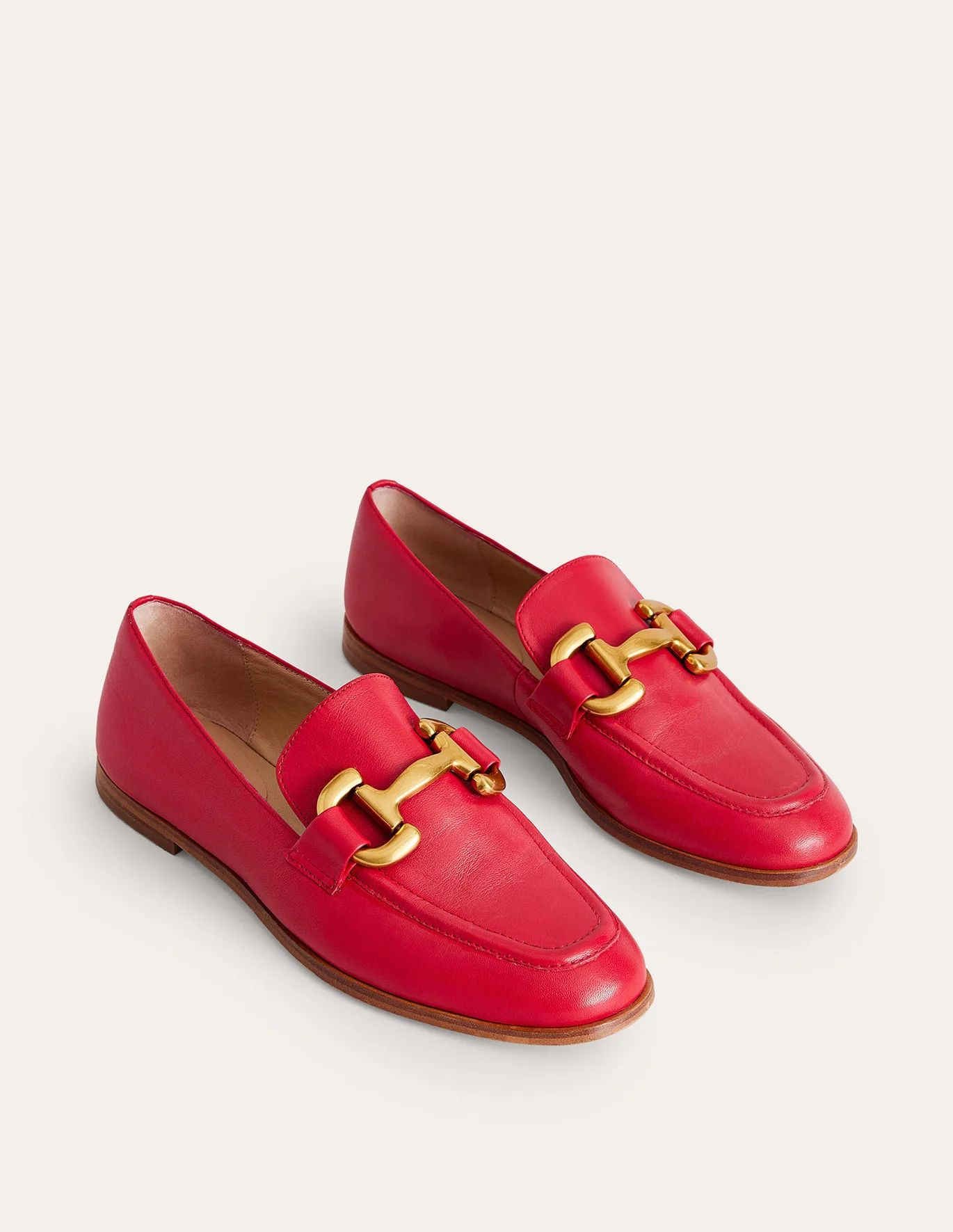 Iris Snaffle Loafers - Pillarbox Red | Boden (UK & IE)