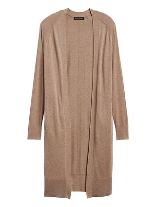 Silk Cotton Duster Cardigan Sweater | Banana Republic US