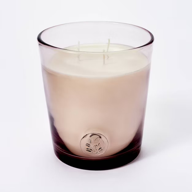Colored Glass Candle Pink - Threshold™ designed with Studio McGee | Target